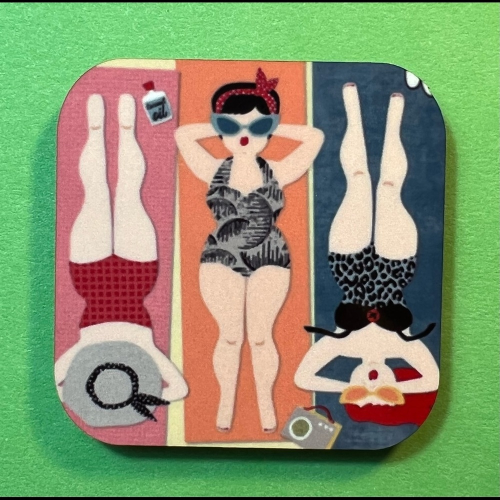 Beach Babe Refrigerator Magnet, New